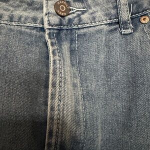 Happily Grey Denim Midi Skirt in Blue